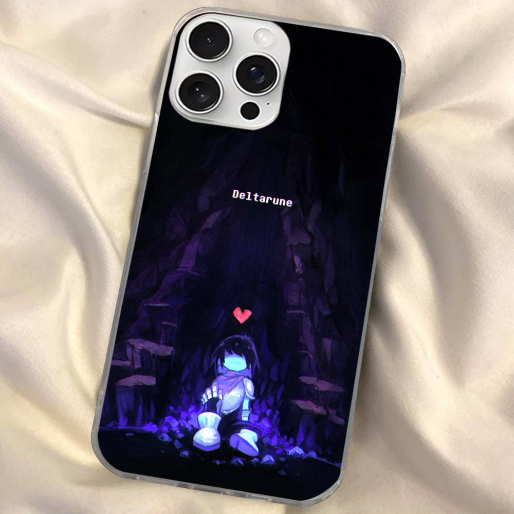 Чехол для телефона Deltarune Ralsei для iPhone 17 Pro Max 16 15 14 13 12 11 Серебристый защитный чехол с рисунком из водяных разводов