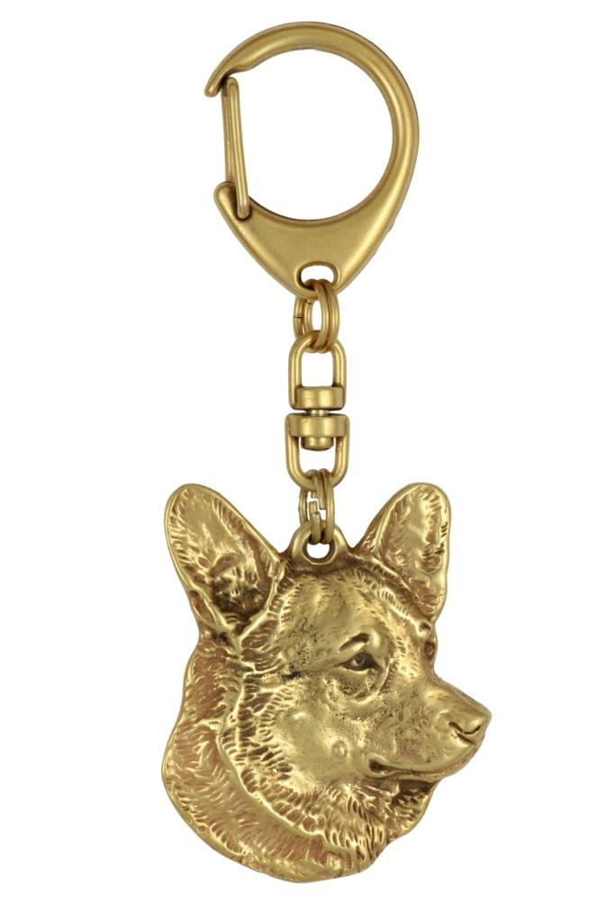 Cardigan Welsh Corgi - Pozłocony Brelok Do Kluczy Z Psem W Pudełku Prezentowym, Ozdoba Torebki, Luksusowy Dodatek Marki Art-Dog