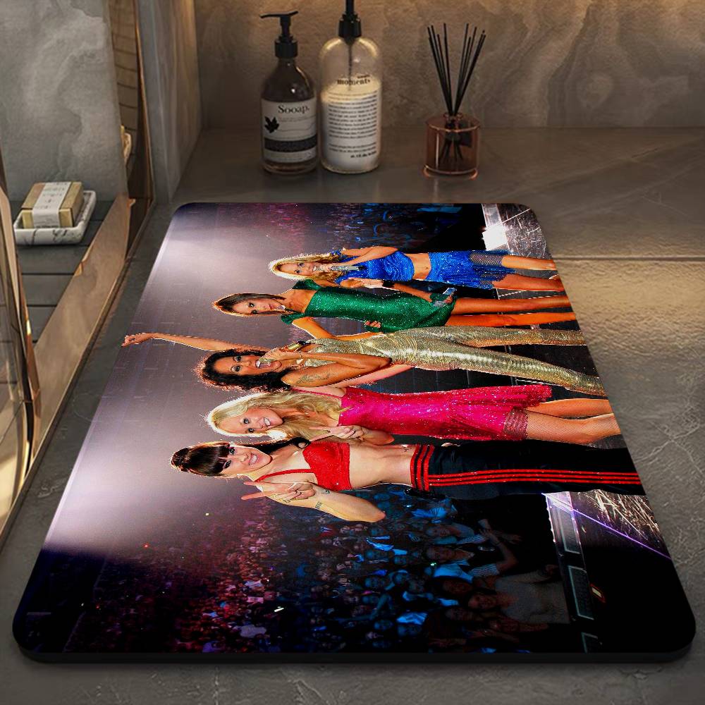 S-Spice Girls Door Mat Kids Room Bedroom Decoration Balcony Anti-Slip Doormat Living Room Doormat Area Rug