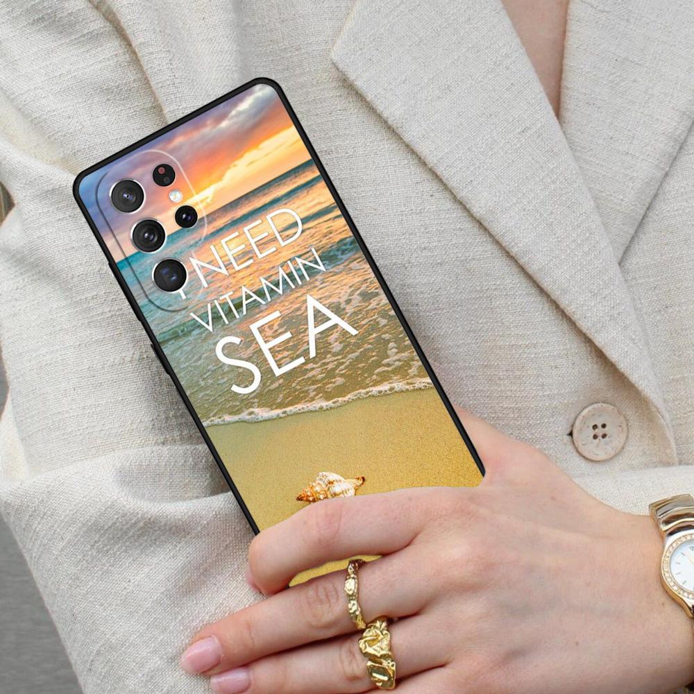 Summer Beach Love Cell Phone Case for Samsung Galaxy S26 Ultra S25 S24 S23 S22 S21 S20 Note10 Cover
