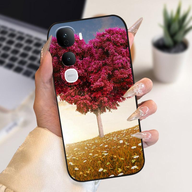 Для Vivo Y400 Pro Y400Pro 5G Чехол Стильный Мягкий ТПУ Силиконовый Задняя Крышка Бампер Для Vivo Y400 4G 5G Чехол для Телефона V2506 Защитный Чехол