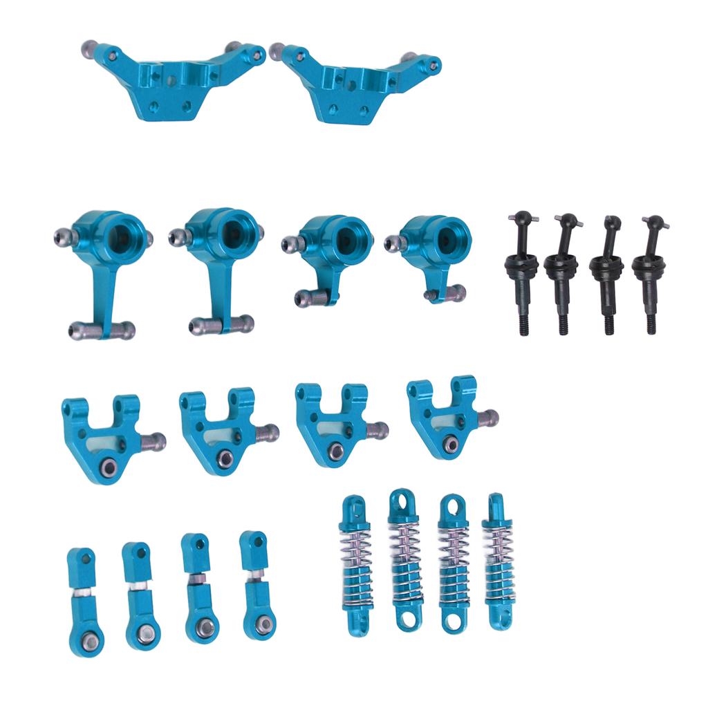 Aluminum Alloy RC Car Upgrade Parts Kit Shock Absorbers CVD Drive Shaft Front Rear Steering Cup for   K969 1Celsius28 RC Car