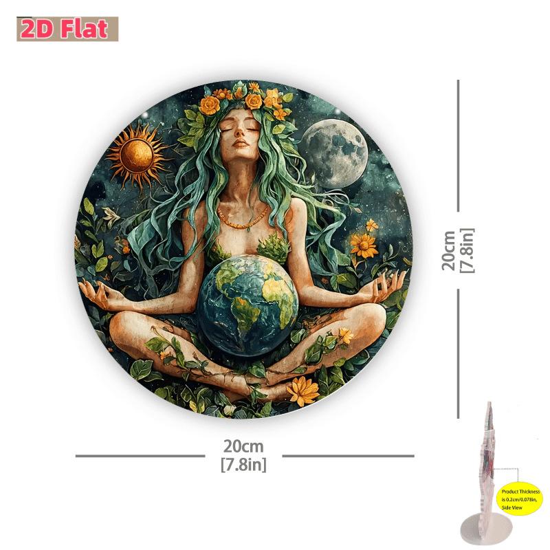 Vintage Clown Metal Sign 7.8" Round Aluminum Wall Art Humorous Bathroom Decor Bar Cafe Beach House