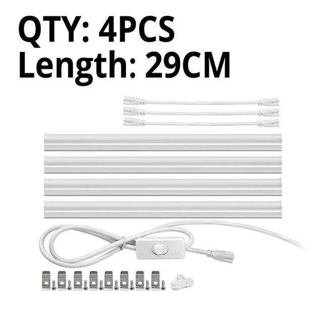 T5 светодиодный ламповый светильник 220 В, светодиодный кухонный настенный светильник, трубка 6 Вт, 29 см, лампы вкл/выкл, домашний кабинет, ночное освещение с вилкой европейского стандарта