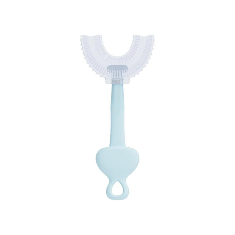 1/2 шт., детская зубная щетка в форме буквы U на 360° для детей от 2 до 12 лет, детская силиконовая зубная щетка с мягкой щетиной, настенный артефакт, щетка для чистки зубов с мультяшными животными