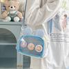 Японская девушка инс прозрачная сумка для pain bag повседневная сумка-мессенджер на плечо женская универсальная повседневная маленькая сумка для мобильного телефона рюкзак