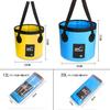Foldable Bucket, Pranski Large Capacity 12L 20L Bucket for Fishing, Daily Supplies, Cleaning, Laundry, Travel, Outdoor, Car Wash Bucket,