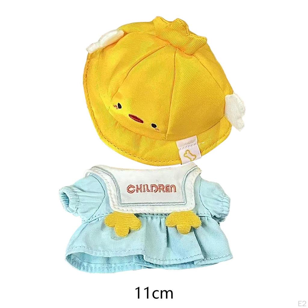 Adorable Doll Dress Set with Matching Hat for Creative Play