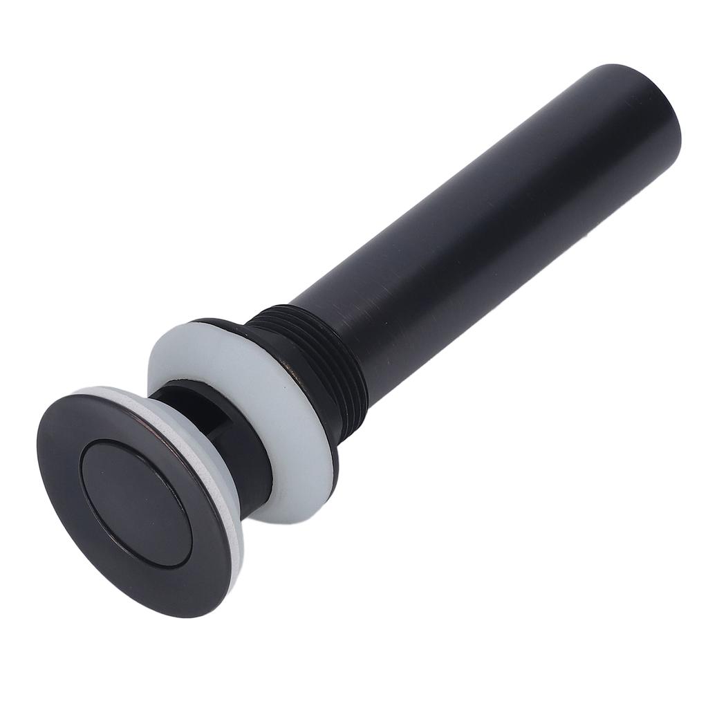 Отходы стопор пресс отскок слив сборка без перелива нержавеющая сталь черный для раковины