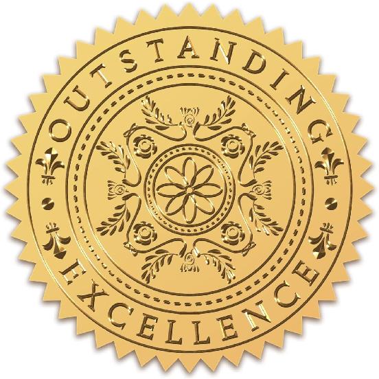CRASPIRE 408Pcs Bee Gold Foil Embossed Stickers 2" Self Adhesive Envelopes Seals Sticker Bumblebee Labels for Wedding Invitation Graduation Corporate