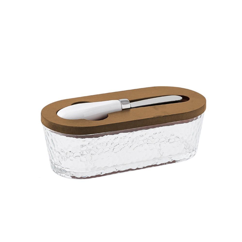 Oval Shape Butter Container Visible Butter Dish Durable Butter Tray  Lunch