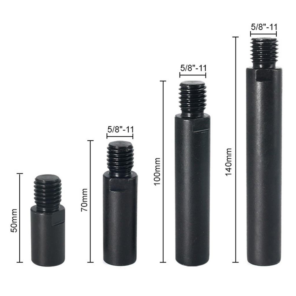 5/8-11 Threaded Universal Adapter For Angle Grinders Heavy Duty Alloy Steel Extension Shaft Accessory With Secure Connection