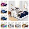 Набор матрасов из четырех частей Океан Дельфин Черепаха 3D Цифровая печать Комплект Защитный чехол для матраса