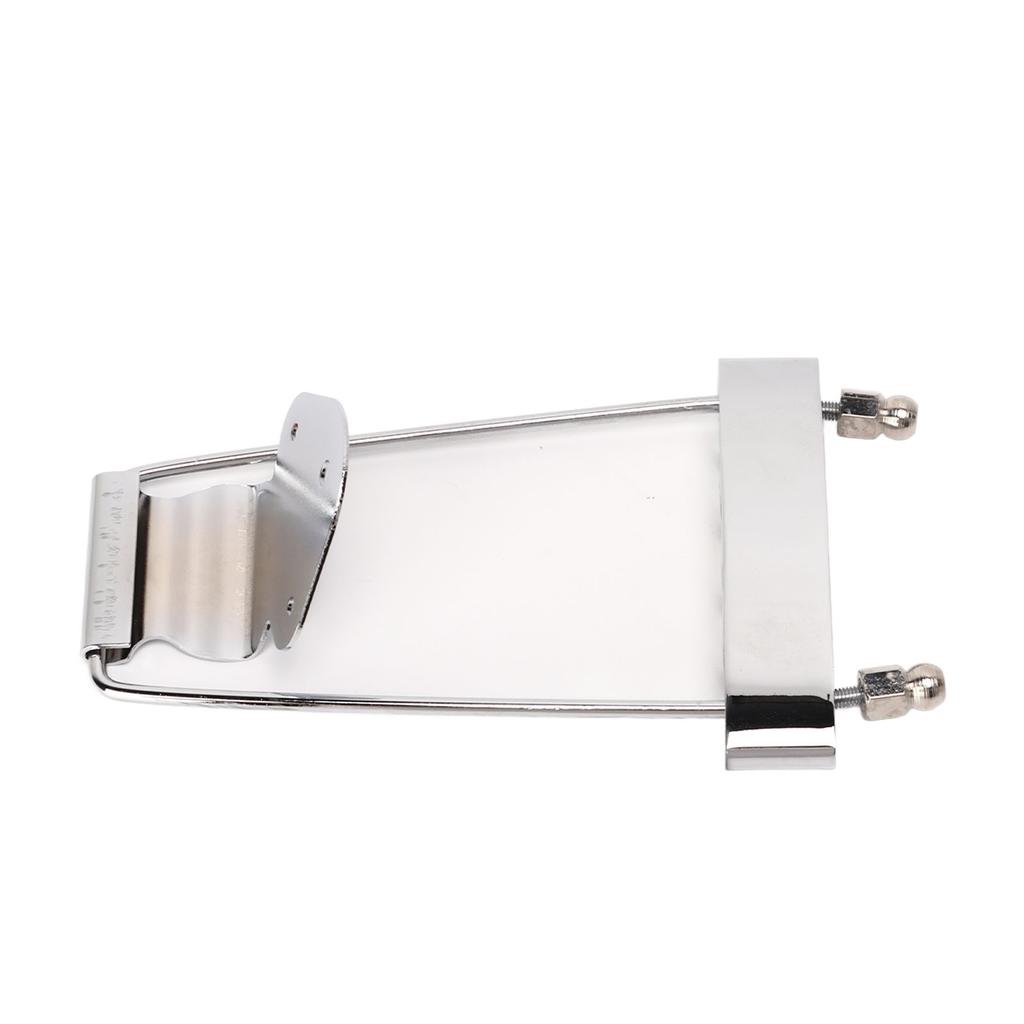 4-струнная гитара с подгрифком, металлическая, серебряная, без заусенцев, гитарный струнодержатель, бридж для замены