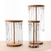 Wood Jewelry Display Stand Round Earrings Shelf New Necklace Organizer Jewelry