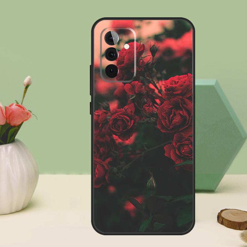 Flower Red Rose For Samsung Galaxy A16 A55 A35 A15 A32 A12 A22 A52 A54 A34 A14 A56 A36 A26 A13 A53 A06 Case