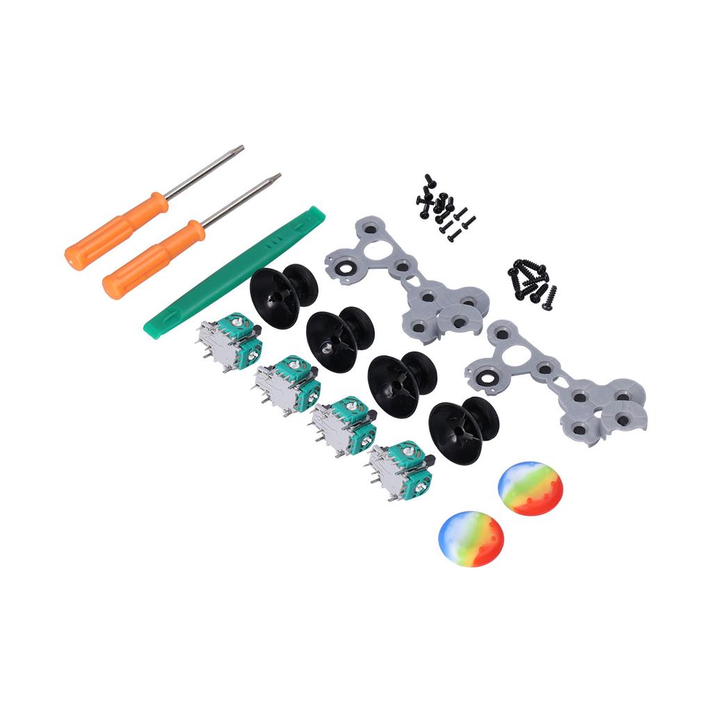 QM21070941 Joystick Replacement Kit Silicone 3D Analog Gamepad Thumbstick Repair Kit for Xbox One