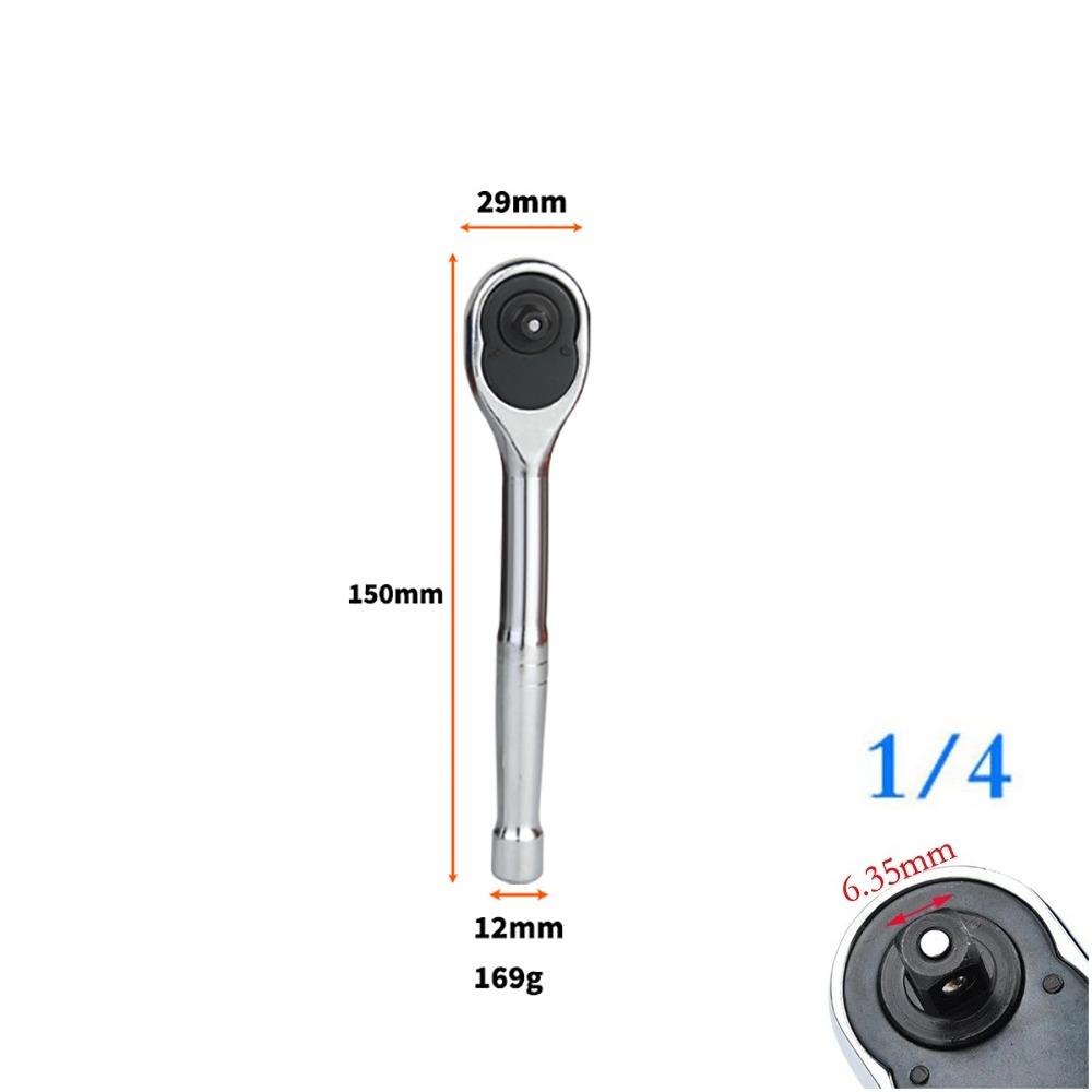 1Pcs 24 Teeth Ratchet Wrench Quick Release Repairing Hand Tool Durable Socket Spanner