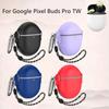 Чехол для наушников Google Pixel Buds Pro из ТПУ и ПК с креплением для шнурка, водонепроницаемый, двойной эластичности, на кнопке