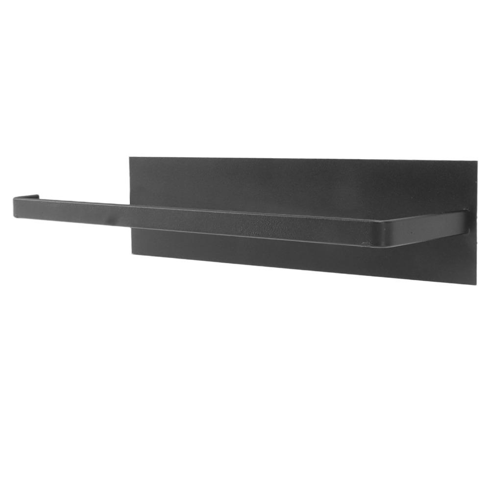 Carbon Steel Paper Towel Holder Wall Mounted Towel Bar Rack Paper Towel Roll Rack Space Saving