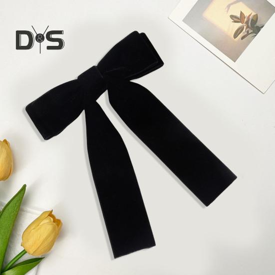 Ribbon Bowknot Decor Hair Pin Anti-slip Hair Clip Headband Scrunchy Ponytail Holder Women Girl Decorative Hair Accessory