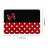 Cartoon Minnie Classic Polka Dots Front Door Mat Anti-Slip Indoor Absorbent Doormat Floor Bath Entrance Rug Carpet