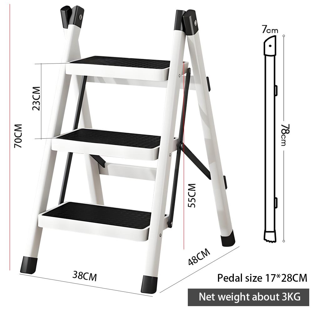 Бытовая лестница складная телескопическая легкая 3/4 ступени лестница-табурет многофункциональная лестница-стремянка ступени лестница для подъема