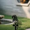 Креативная металлическая статуэтка садового эльфа с колышком, Наружное украшение-гном для газона, патио, двора, причудливая художественная скульптура, Праздничный рождественский подарок
