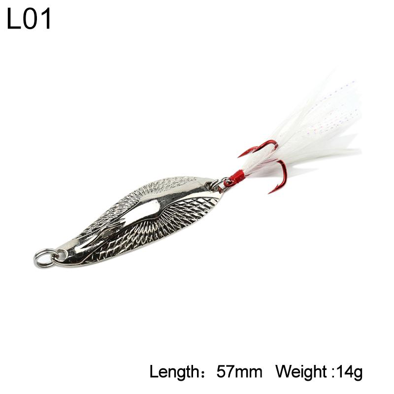 Приманка для ловли рыб с перьевым крючком