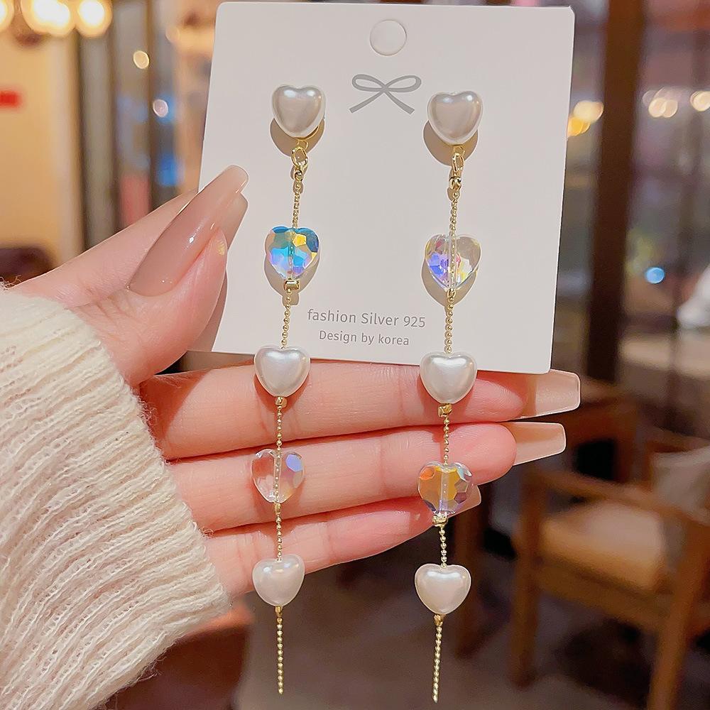 Модные жемчужные серьги, серьги-джокеры, новые серьги Niche Temperament с длинными кисточками