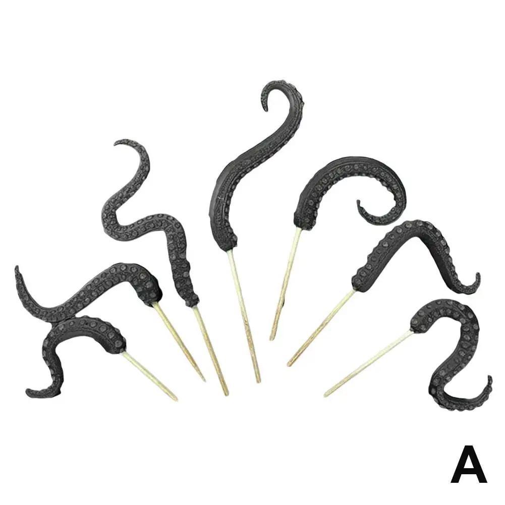 Sea Tentacle 7-piece Set Resin Decoration Tentacle Plant Post Decoration Octopus Plant Post Flowerpot Decoration