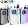 Электрическая дрель для ногтей, 40000 об/мин, маникюрная машина для резки УФ-лака, геля, перезаряжаемая портативная электрическая пилочка для ногтей, инструменты
