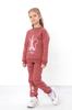 Set – Girls' Paris Print Warm Sweatshirt & Pants, Comfortable Fit, Winter 6063-025-33-5-1 HC