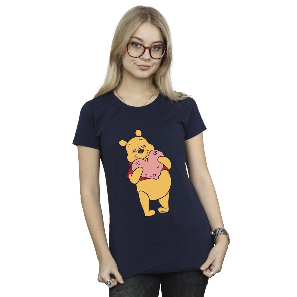 Disney Womens/Ladies Winnie The Pooh Heart Eyes Cotton T-Shirt