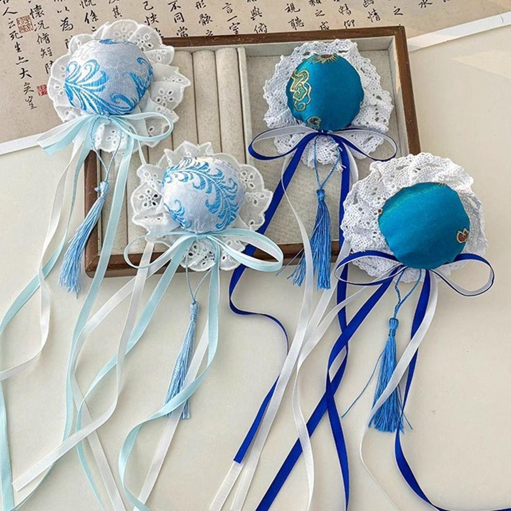 Cloth Bowknot Tassel Hair Clip Cheongsam Headdress Chinese Style Hairpin Cheongsam Headwear