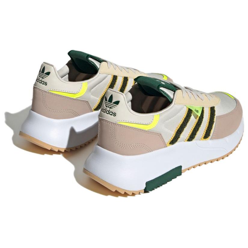 Adidas Retropy F2 Алюминиевые зеленые синельные кроссовки унисекс Кремовые Темно-зеленые Солнечно-желтые HQ4360
