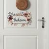 Creative Floral English Slogan Bathroom Toilet Door Home Beautification Stickers