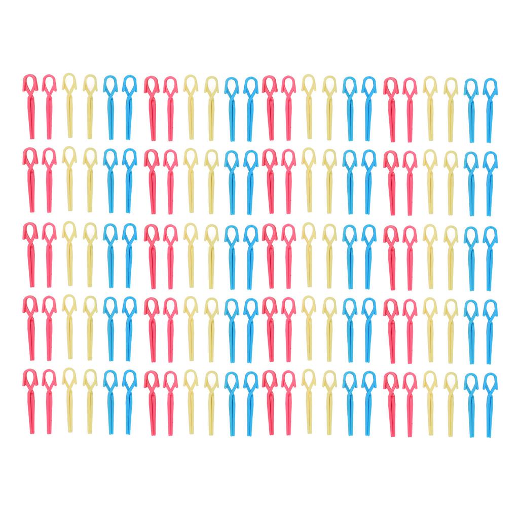 120 шт. Разноцветные зажимы для фиксации волос, нержавеющие, парикмахерские, для перманентной завивки, зажимы-уточки для салона, парикмахерской