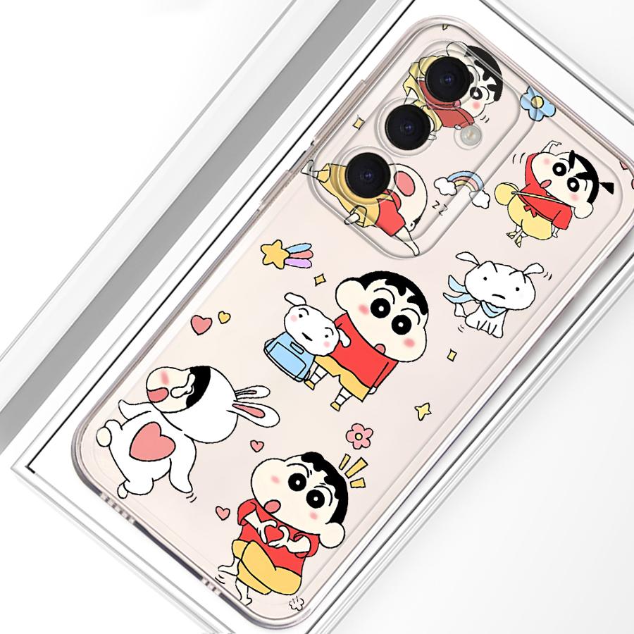 Case for Samsung Galaxy A26 A24 A56 A50 A25 A51 A36 A33 A52 A14 A16 A52 A31 A54 A15 A34 A35 A55 A23 Phone Cute Crayon Shinchan