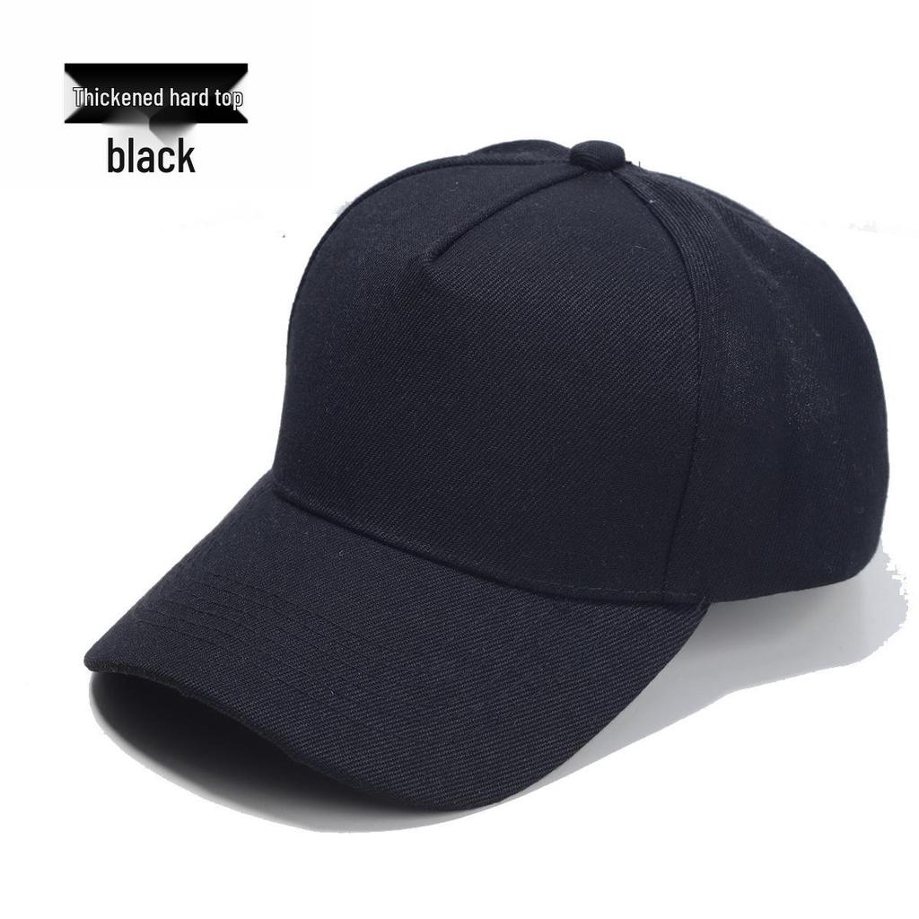 Five-Panel Wool Baseball Cap with Hard Top and Sunshade