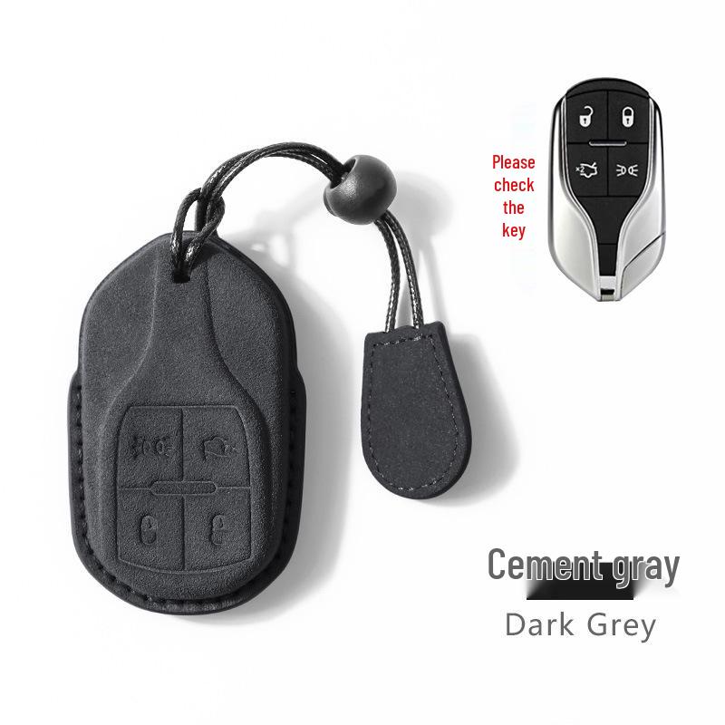 Maserati Key Case: Premium Suede Shell for Levante & Ghibli