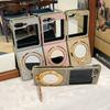 Luxury Cosmetic Mirror Holder Bracket Phone Case For Samsung Galaxy Z Flip 6 5 4 3 ZFlip 3 Cases Leather Cover