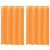 VidaXL Sheer Curtains with Eyelets 2 Pcs Orange 140x175 Cm, Net Curtain, Transparent Curtain, Window Voile, 4102090