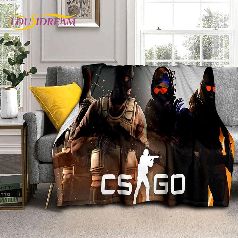 CS GO, Counter Strike Игрок Мягкие Фланелевые Одеяла, Плед Уютное Одеяло для Пикника Кроватей Дивана Дома Спальни Подарки