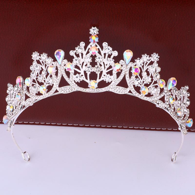 Новая Модная Принцесса Кристальная Корона Головной Убор Свадебное Платье Невесты Аксессуар для Платья Конкурс Красоты Выступление Корона Королевы