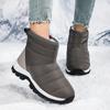 Ladies' Winter Fashionable Anti Slip Wear-resistant and Warm High Top Cotton Shoes with Added Fleece Outdoor Snow Boots