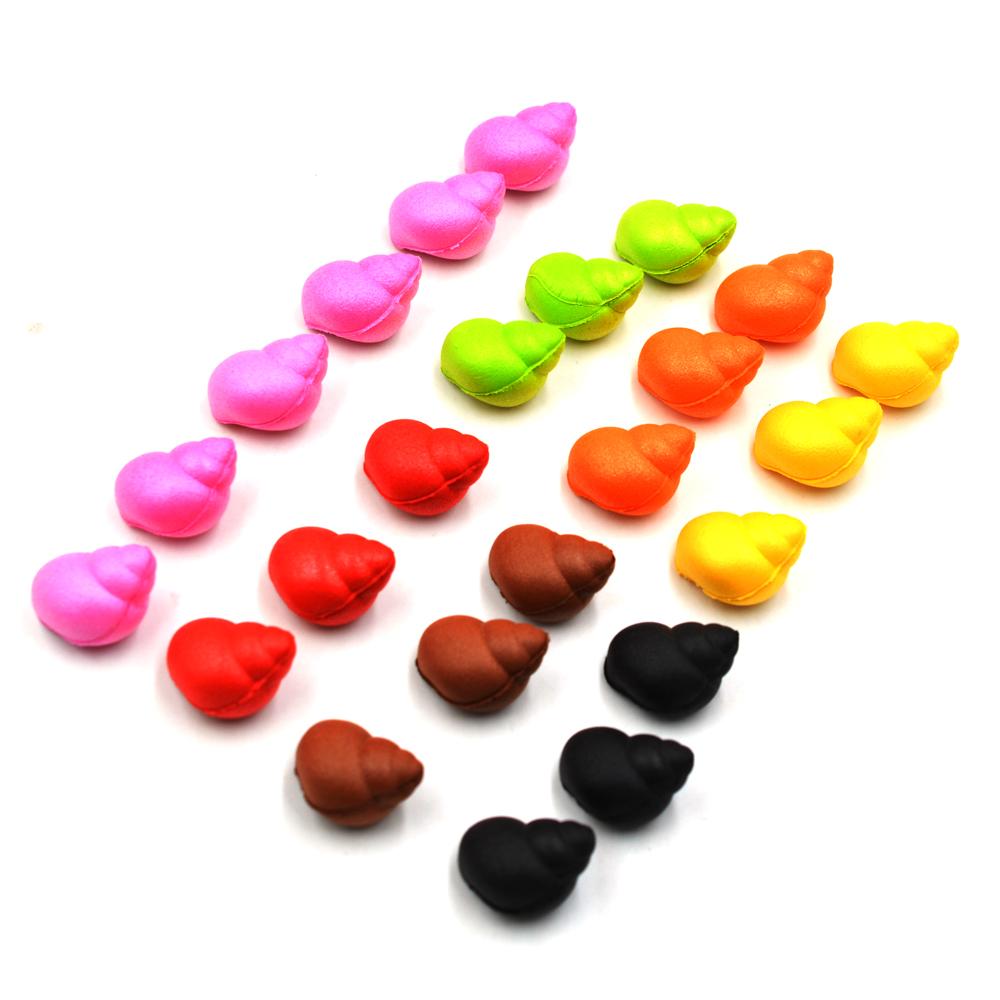 MNFT 12Pcs Carp Fishing Bait Snail Bait Fake Artificial River Snails Floating Hair Rig Pop Up Snail Winter Carp Bait FishingLure
