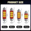 10pcs C5W LED C10W Canbus Festoon 31mm 36mm 39mm 41mm Error Free Car Interior Reading Light 12SMD 4014 Chips License Plate Bulbs Auto Lamp DC 12V