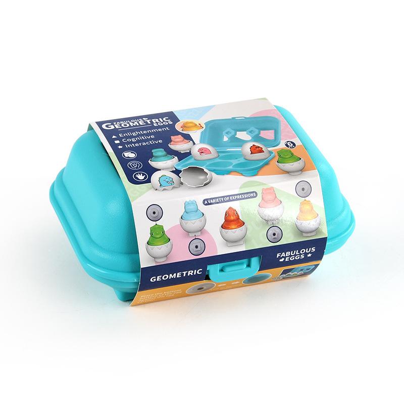 Раннее образование Умное яйцо Сопряжение Форма Твист Яйцо Познание Динозавр Животное Моделирование Яйцо Игрушка Со Звуком