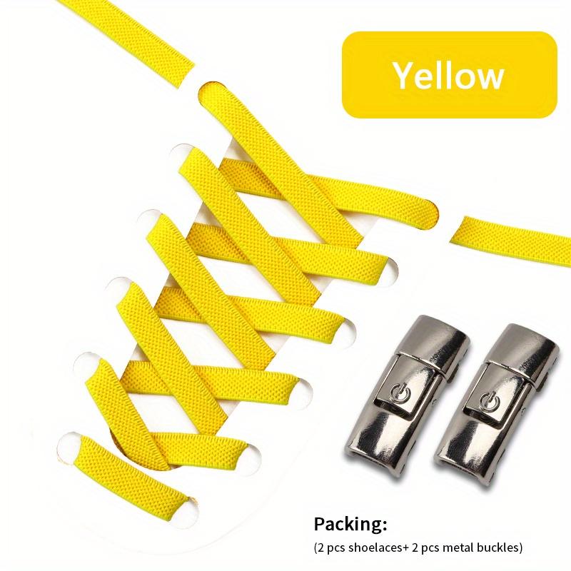1 пара шнурков без завязок с пряжками для кроссовок, спортивной обуви